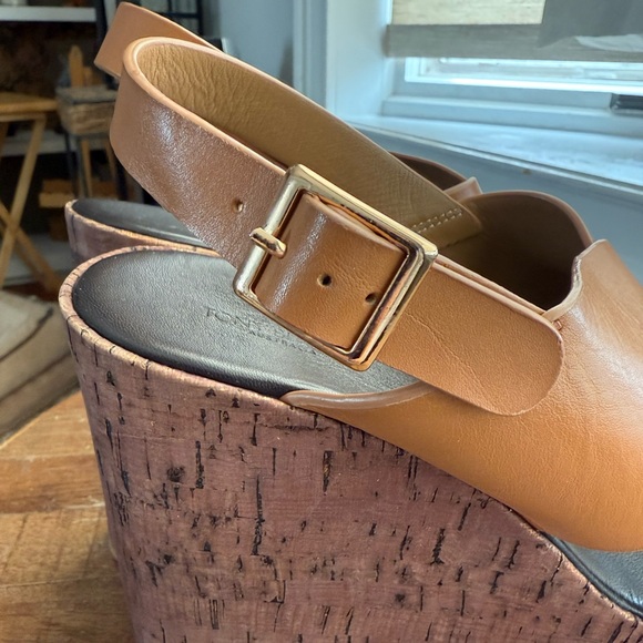 Tony Bianco Vogue Leather Platform Cork Sandals 8 - Picture 10 of 13